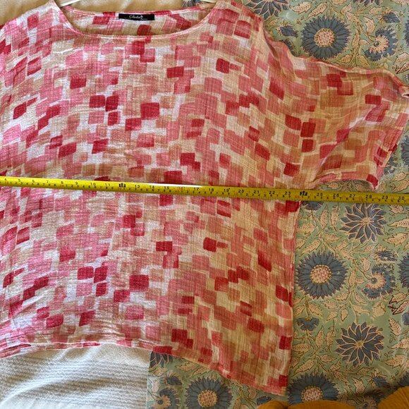 Charlie B Cotton Gauze Flowy Top - Picture 6 of 8